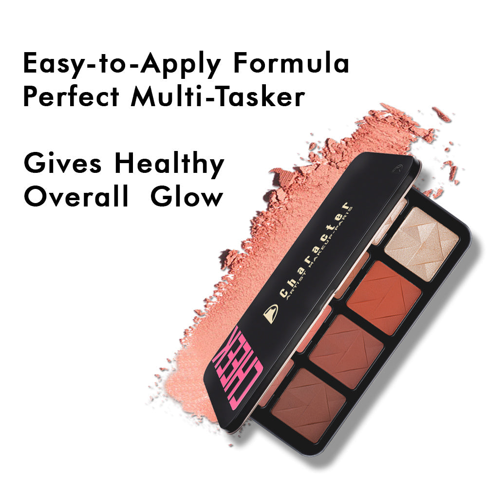 Character Pro Highlighter & Blush Palette - C-A201