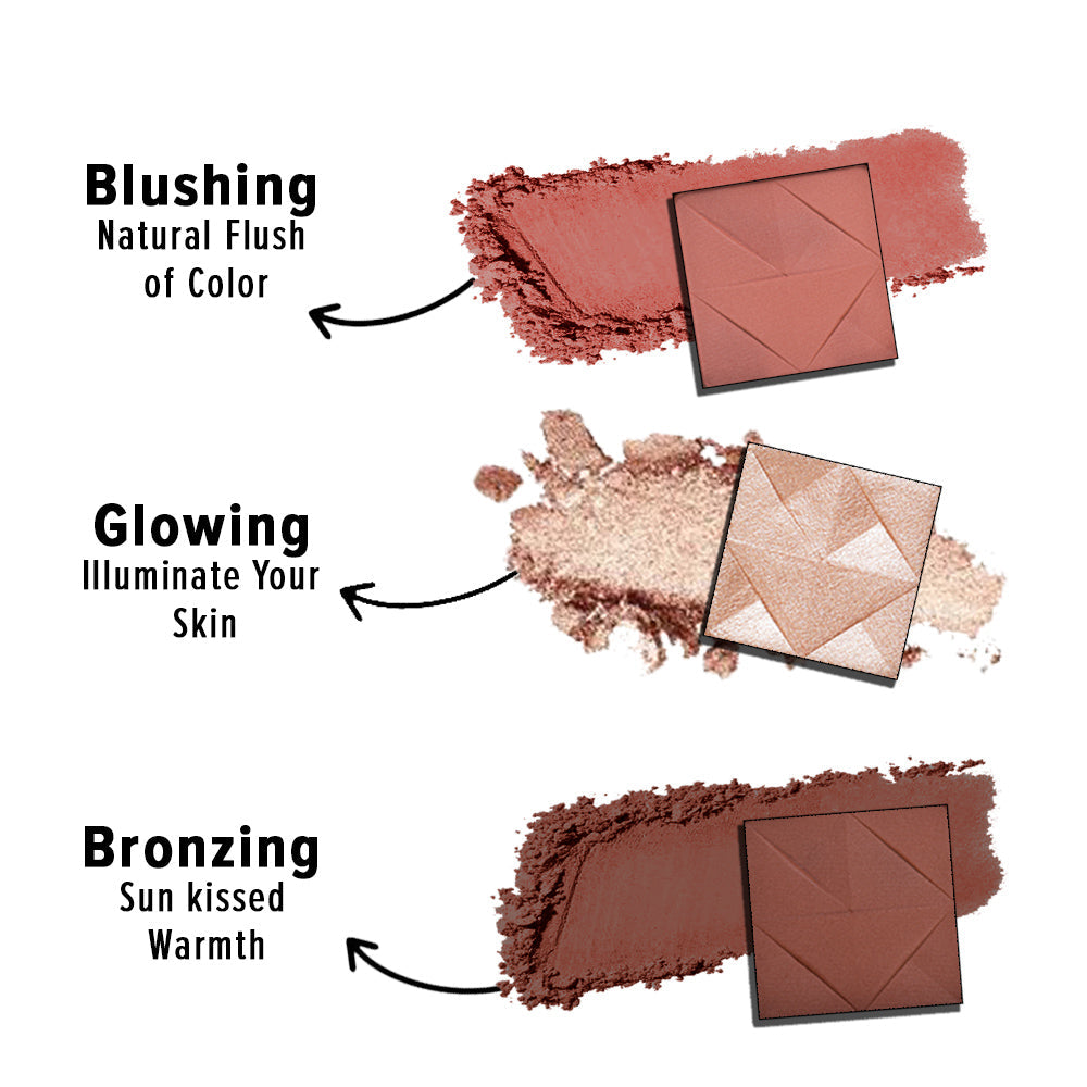 Character Pro Highlighter & Blush Palette - C-A201